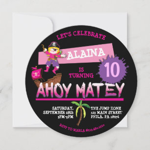 Convite para Convite de aniversário de Entrega Pir