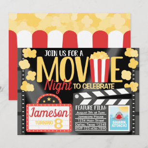 Convite para Convite de aniversário Noite de Film