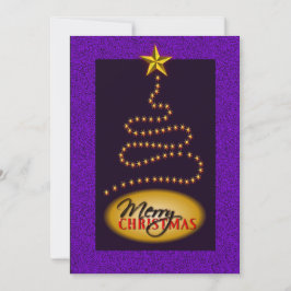 Convite para Convites de festas de Natal Roxo e Do