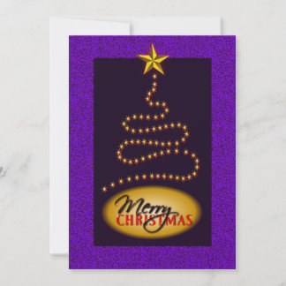 Convite para Convites de festas de Natal Roxo e Do