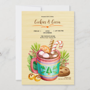 Convite para Cookies e Cacau