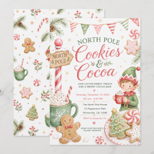 Convite para Cookies e Cacau do Polo Norte