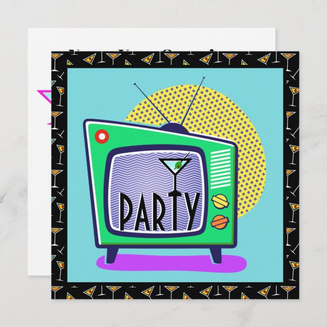 Convite para coquetéis (Frente/Verso)