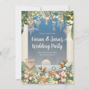 Convite para Coquetel Digital Indiano Indiano