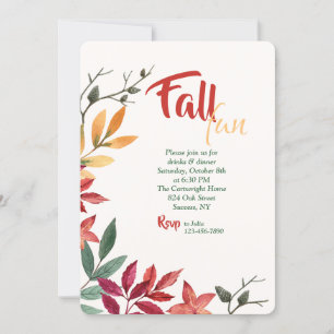 Convite para Cores de Outono