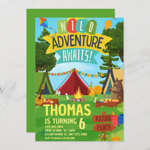 Convite para crianças modernas Festas de aniversár