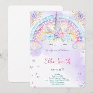 Convite para Crianças Unicórnio