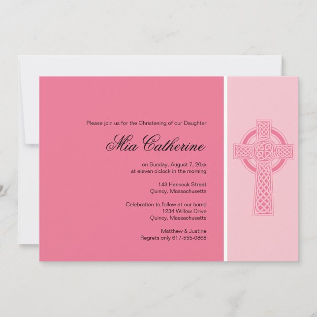 Convite para cristalização/batismo - Personalizar (Frente)