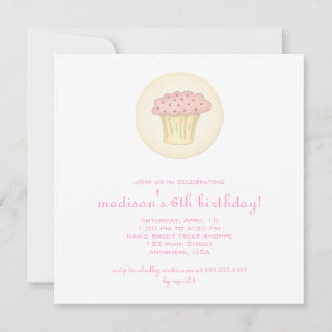 Convite para Cupcake Curto