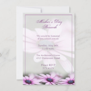 Convite para Daisy de Brunch dia de as mães