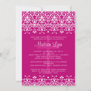 Convite para Damasco Rosa