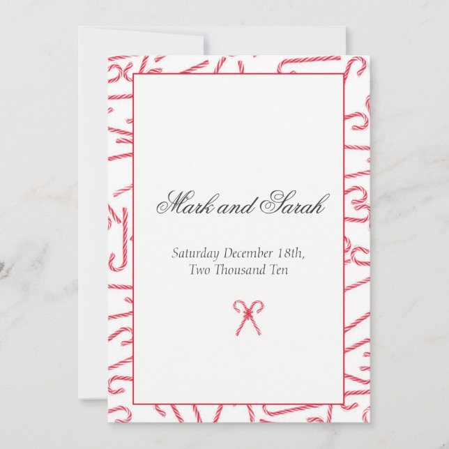 Convite Para Dança Candy Cane P (Frente)