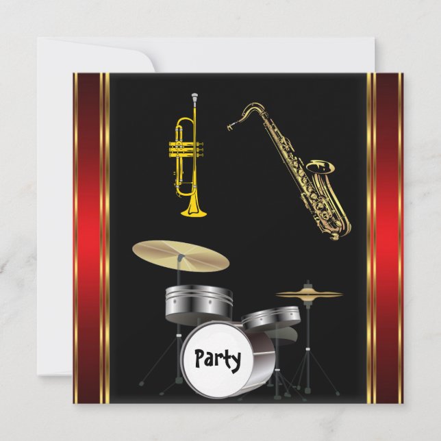 Convite para dança de festa de aniversário (Frente)