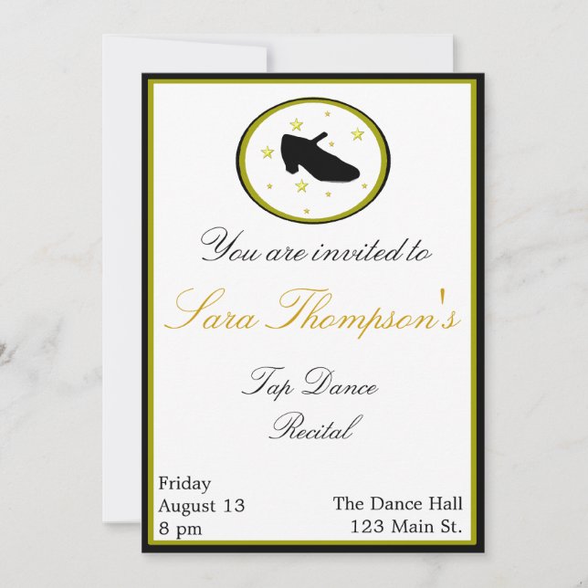 Convite para Dança de Toque (Frente)