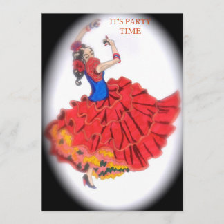Convite para Dançarina de Flamenco