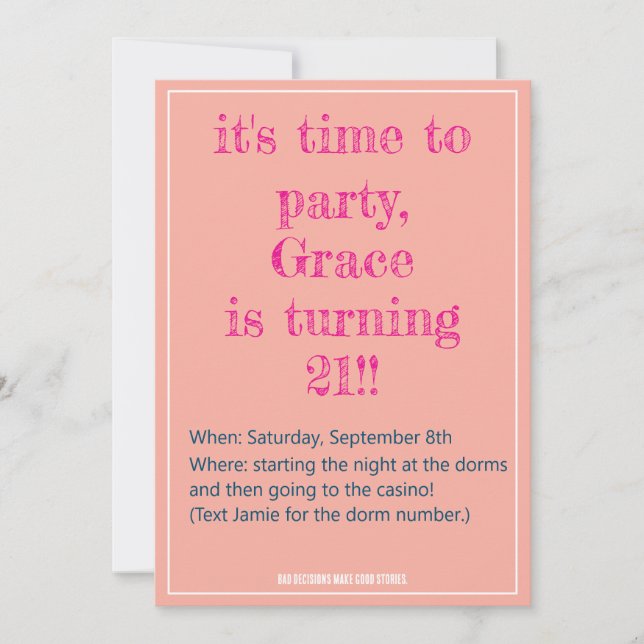 Convite para Decisões aniversário de 21 anos Incor (Frente)