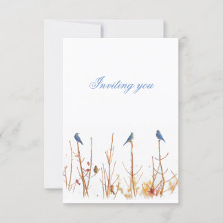 Convite para Design de aves selvagens