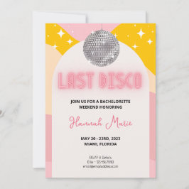 Convite para despedida de solteira disco