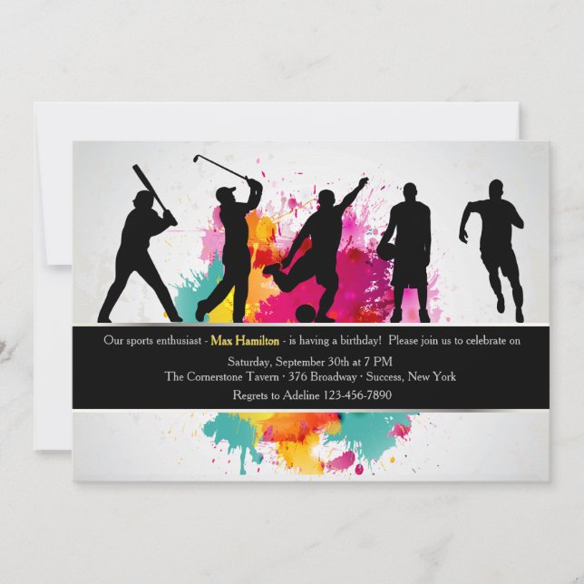 Convite para desportistas (Frente)