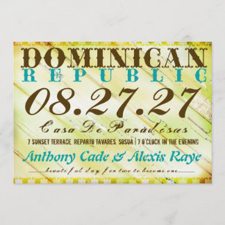 Convite para Destino da REPÚBLICA DOMINICANA