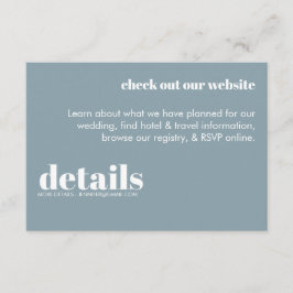 Convite para Detalhes de Casamento Mínimo