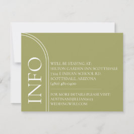 Convite para Detalhes de Casamento Mínimo