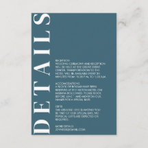 Convite para Detalhes de Casamento Mínimo