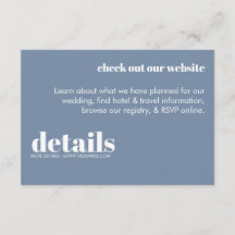 Convite para Detalhes de Casamento Mínimo