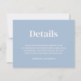 Convite para Detalhes de Casamento Mínimo