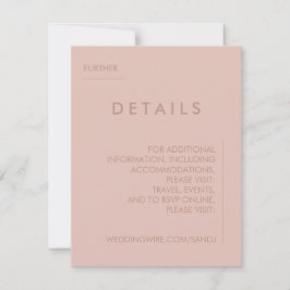 Convite para Detalhes de Casamento Mínimo