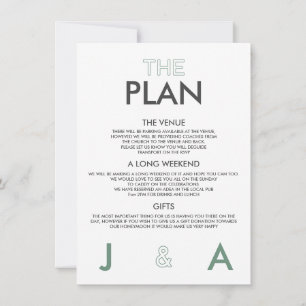 Convite para Detalhes Mínimos de Casamento de Duo 