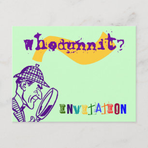 Convite para Detecção de Sherlock do Partido Mis