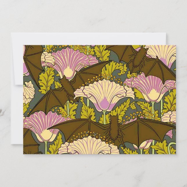 Convite para Dia das Bruxas de Nouveau (Frente)