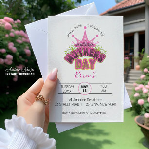 Convite para Dia de as mães da Rainha Rosa