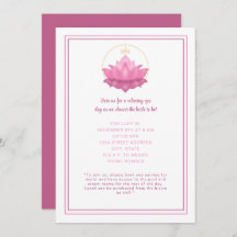 Convite para Dia de Spa Zen Lotus