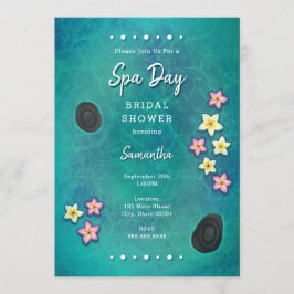 Convite para Dia do Spa de Flores Flutuantes