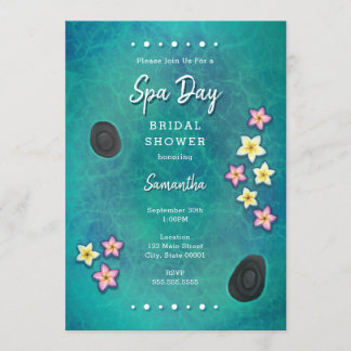 Convite para Dia do Spa de Flores Flutuantes