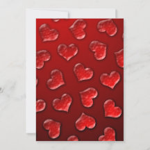 Convite para Dias de os namorados Crystal Hearts