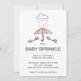 Convite para download de sprinkle bebê borboleta c