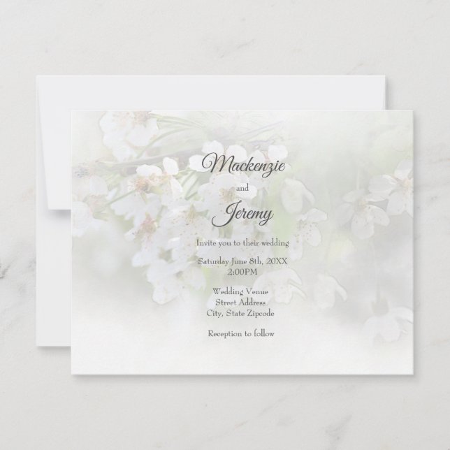 Convite para Dream Blossoms (Frente)