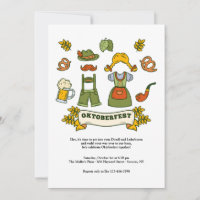 Convite para Elementos do Oktoberfest