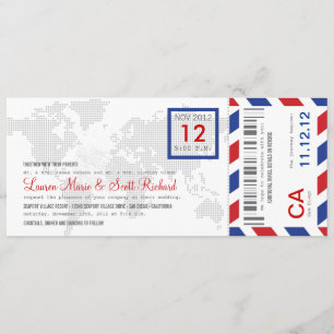 Convite para emissão de bilhetes de avião de pas