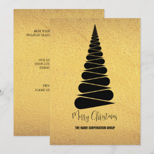 Convite para empresas da árvore de Natal abstrato