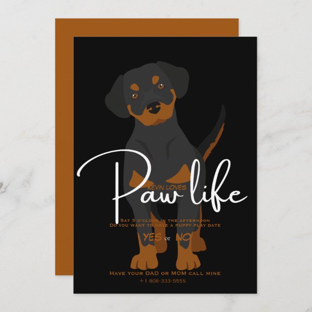 Convite para encontro (Frente/Verso)