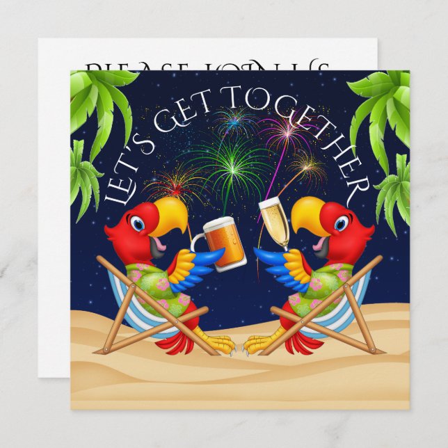 Convite para Encontro de Fogos de Artifício (Frente/Verso)