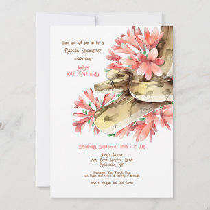 Convite para Encontro de Répteis