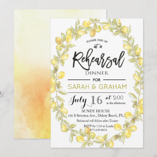 Convite Para Ensaio De Aquarela De Limão