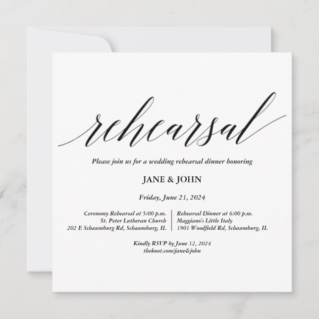 Convite para ensaio de casamento (Frente)