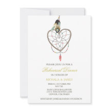 Convite para ensaio de casamentos de penas de Drea