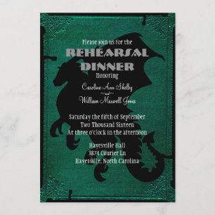 Convite para ensaio de espada com espada do dragão